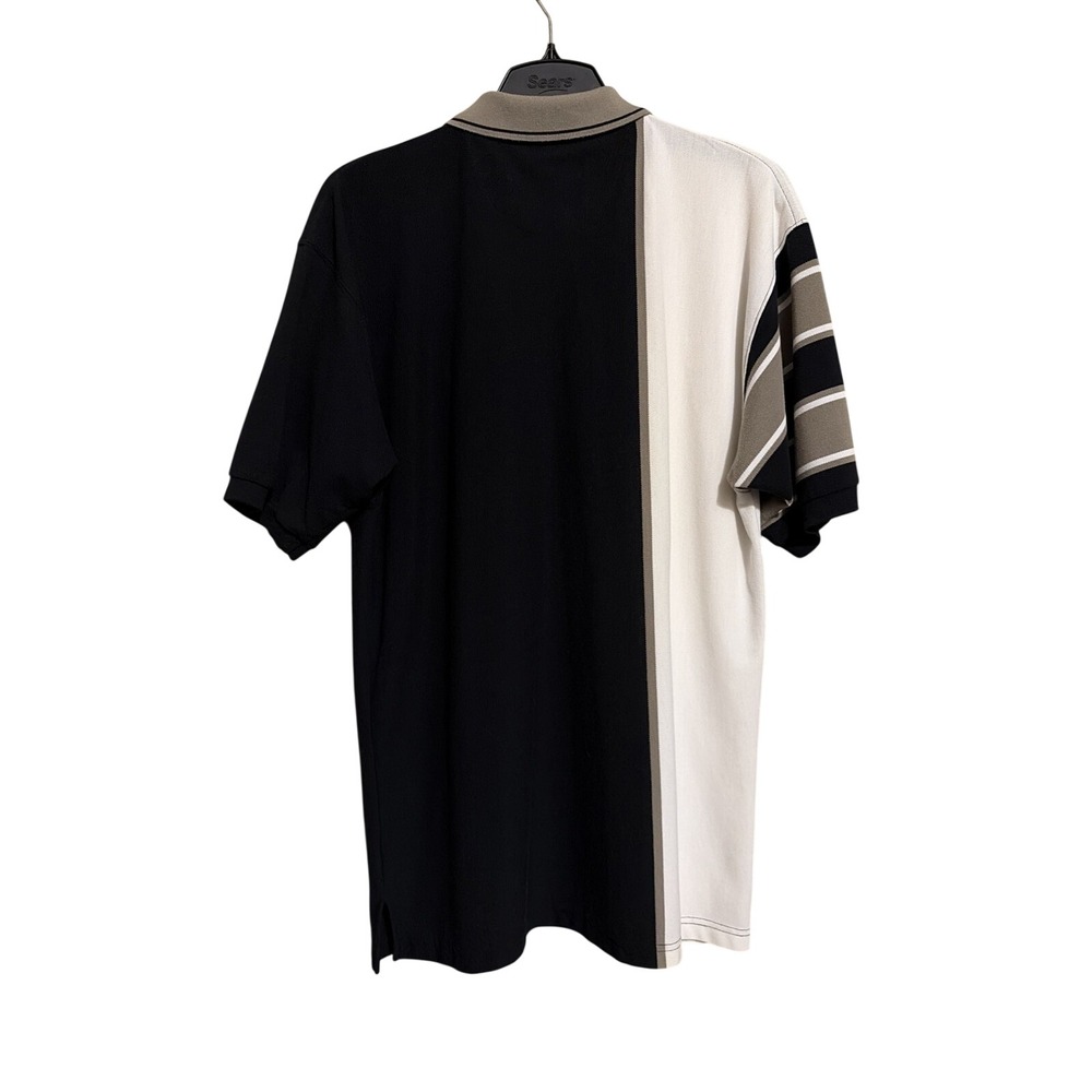 VTG Knights Of The Round Table Men's XL Thick Short Sleeve Polo Rugby Colorblock - Picture 3 of 13